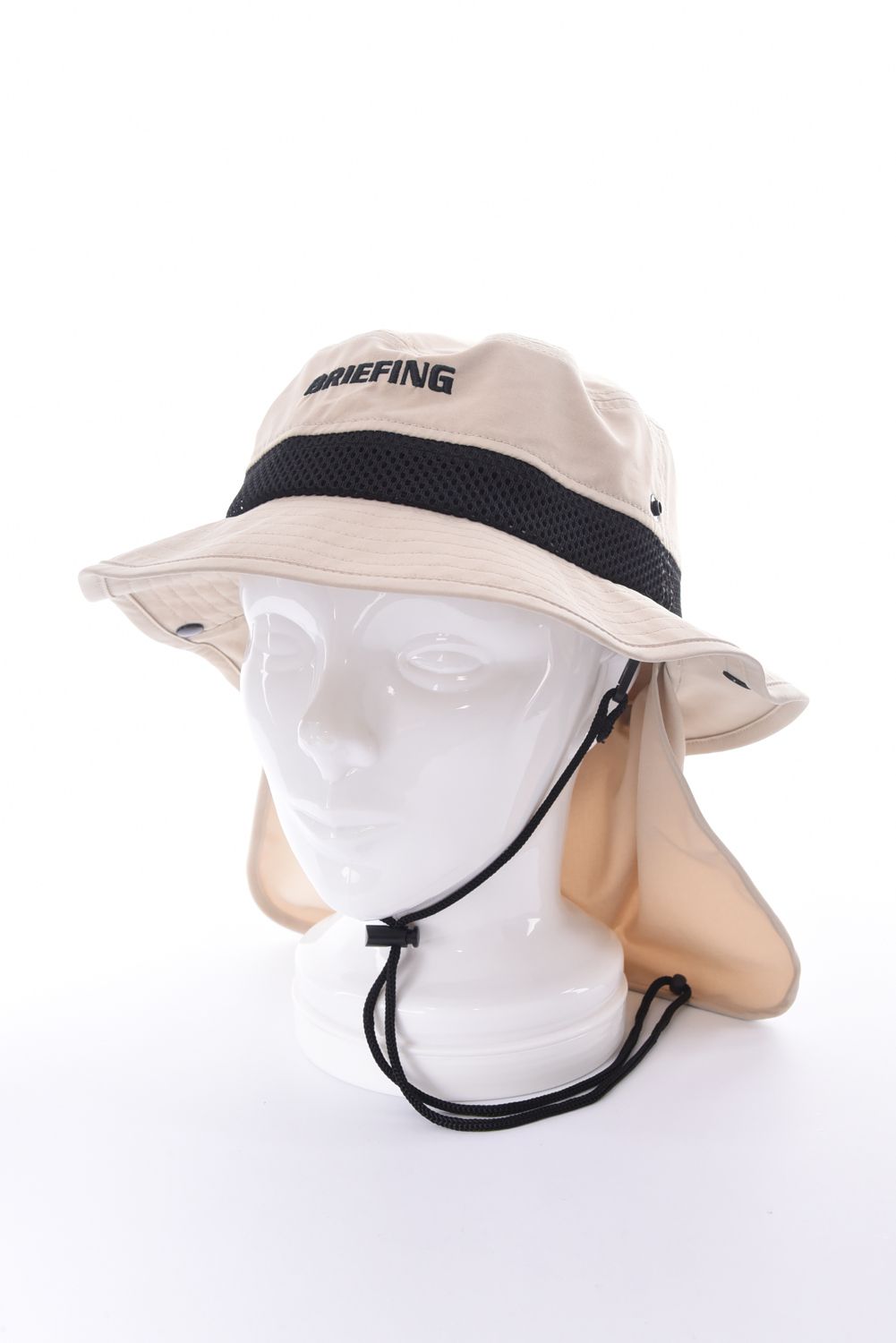 【26SS】 MEN'S COOLCORE SUNGUARD MESH HAT / サンガード付き メッシュバケットハット (ベージュ)