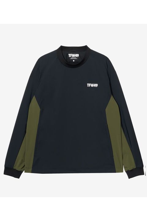 【26AW】 SHELL PULLOVER TRAIN / ナイロン クルーネック プルオーバー  (ブラック)