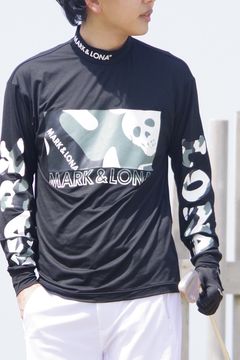 MARK&LONA - CRAY MOCK NECK SHIRTS / ジャージロメリーナ オリジナル  