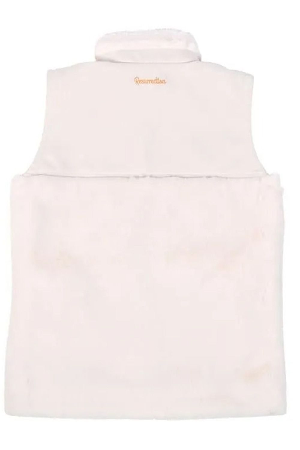 【25AW】【レディース】 SWITCHING FUR VEST / スイッチング ファー ベスト (ホワイト)*