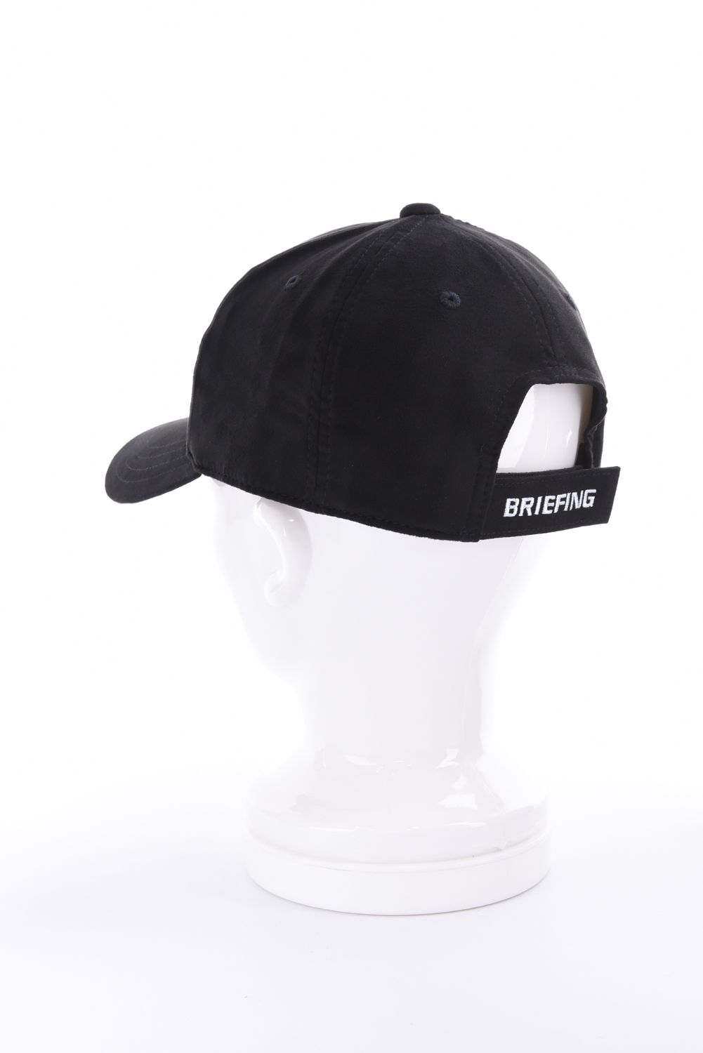 【26AW】 MEN’S SUEDE SMALL BG LOGO CAP / スウェード素材 スモールBGロゴ キャップ (ブラック)