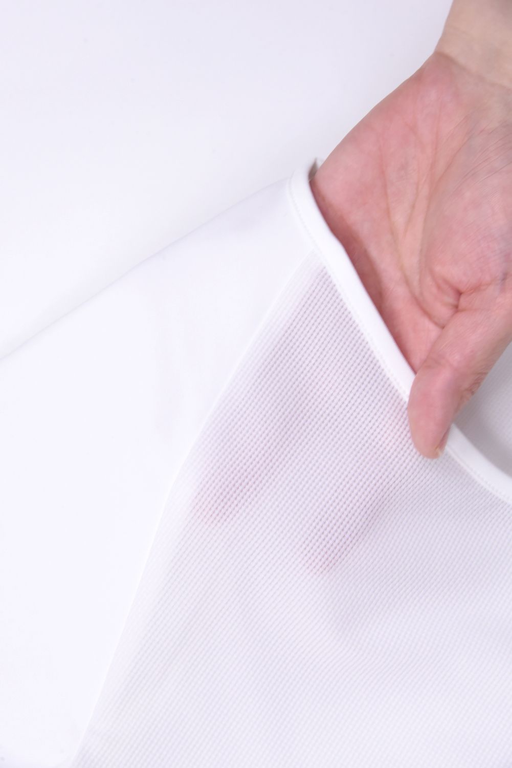 【レディース】 WOMNENS UNDER SHIRT / ブランドロゴ Uネック ストレッチ アンダーシャツ (ホワイト)