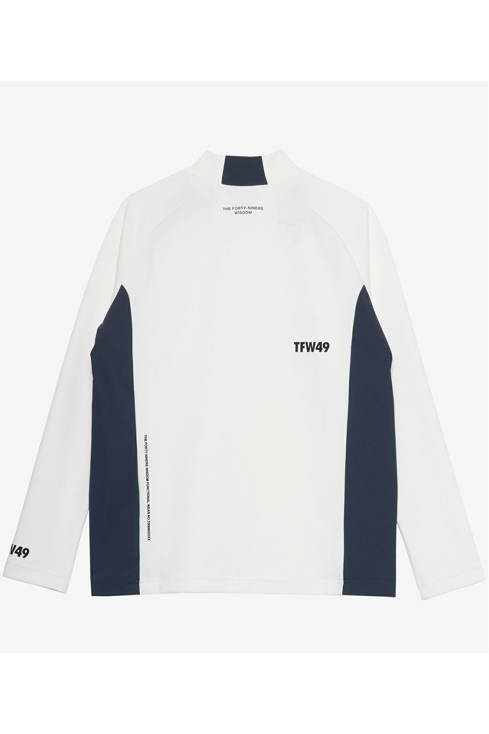 【25AW】 SIDE PANEL LONG SLEEVE MOCKNECK / サイドパネル モックネック ロングスリーブTシャツ (ホワイト)