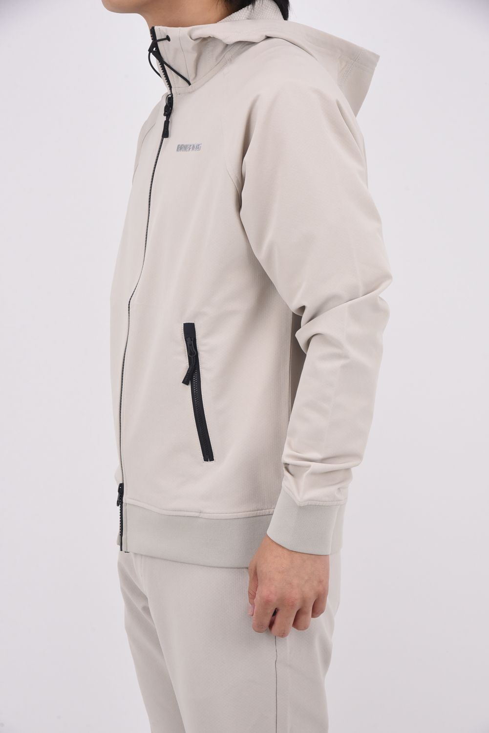 【25AW】 MEN'S STORMFLEECE BACK DOTS PARKA / ストームフリース ジップアップリブパーカー (サンド)