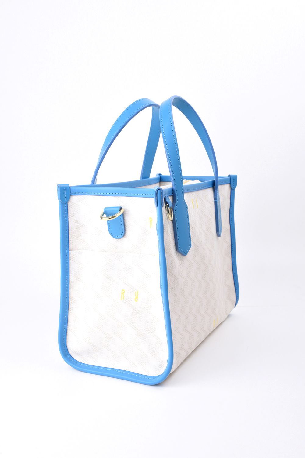 【GOSSIP GOLF別注商品】 LANIUS SQUARE MINI (ラニウス スクエア ミニ) / ブランドオリジナルテキスタイル カートバッグ （ウルトラマリン / Hイエローライニング） (4月末入荷予定）