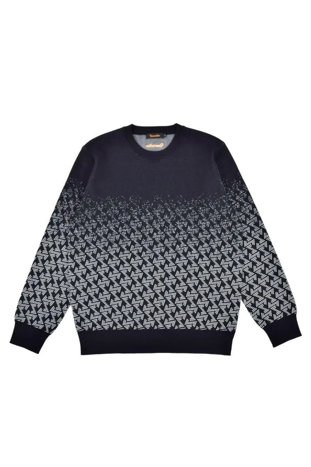 【26AW】 GM GRADATION KNIT / グラデーション ニット (ブラック)*