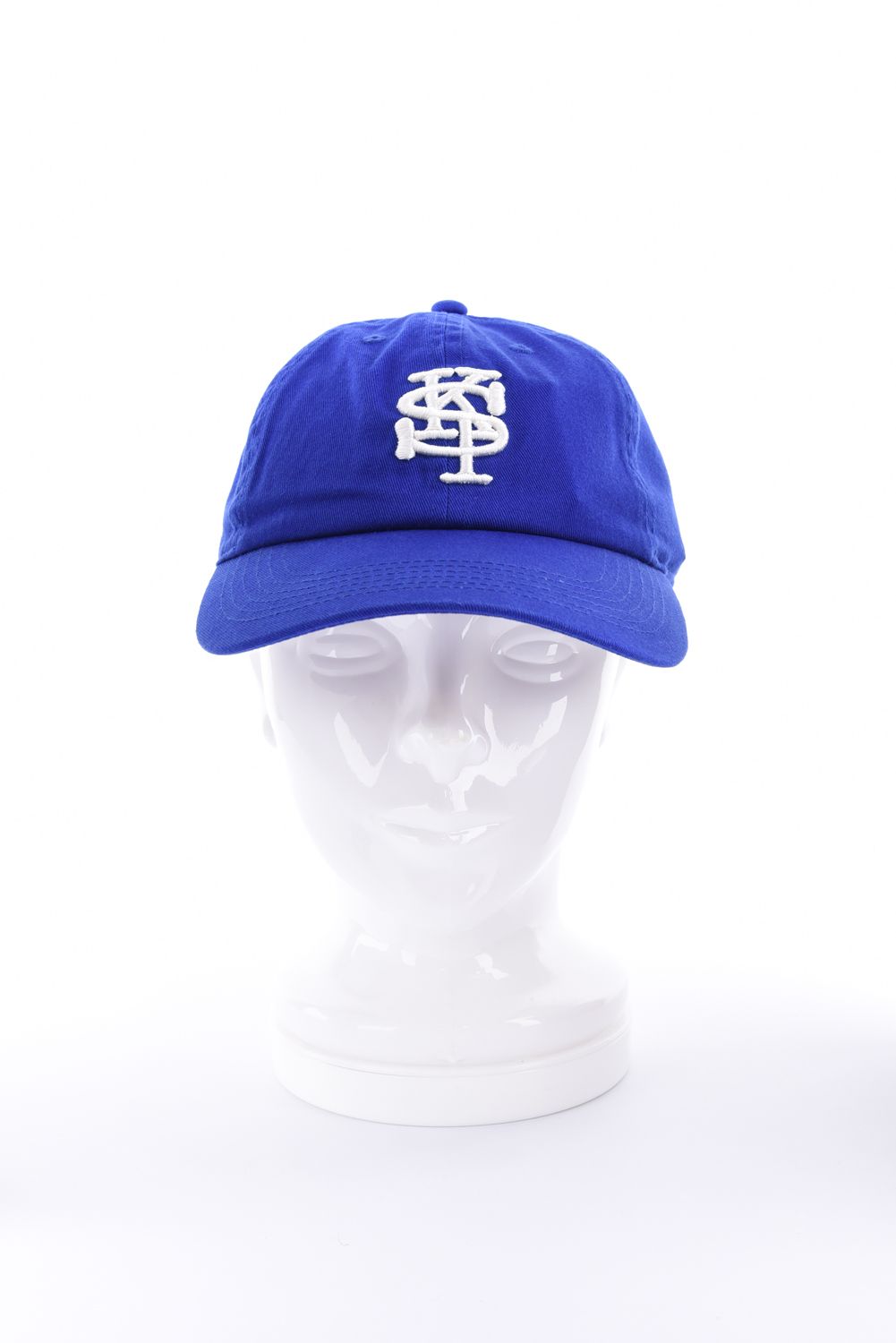 【26AW】 6 Panel Cap（SPK monogram） / 3Dロゴ刺繍 キャップ (ブルー)