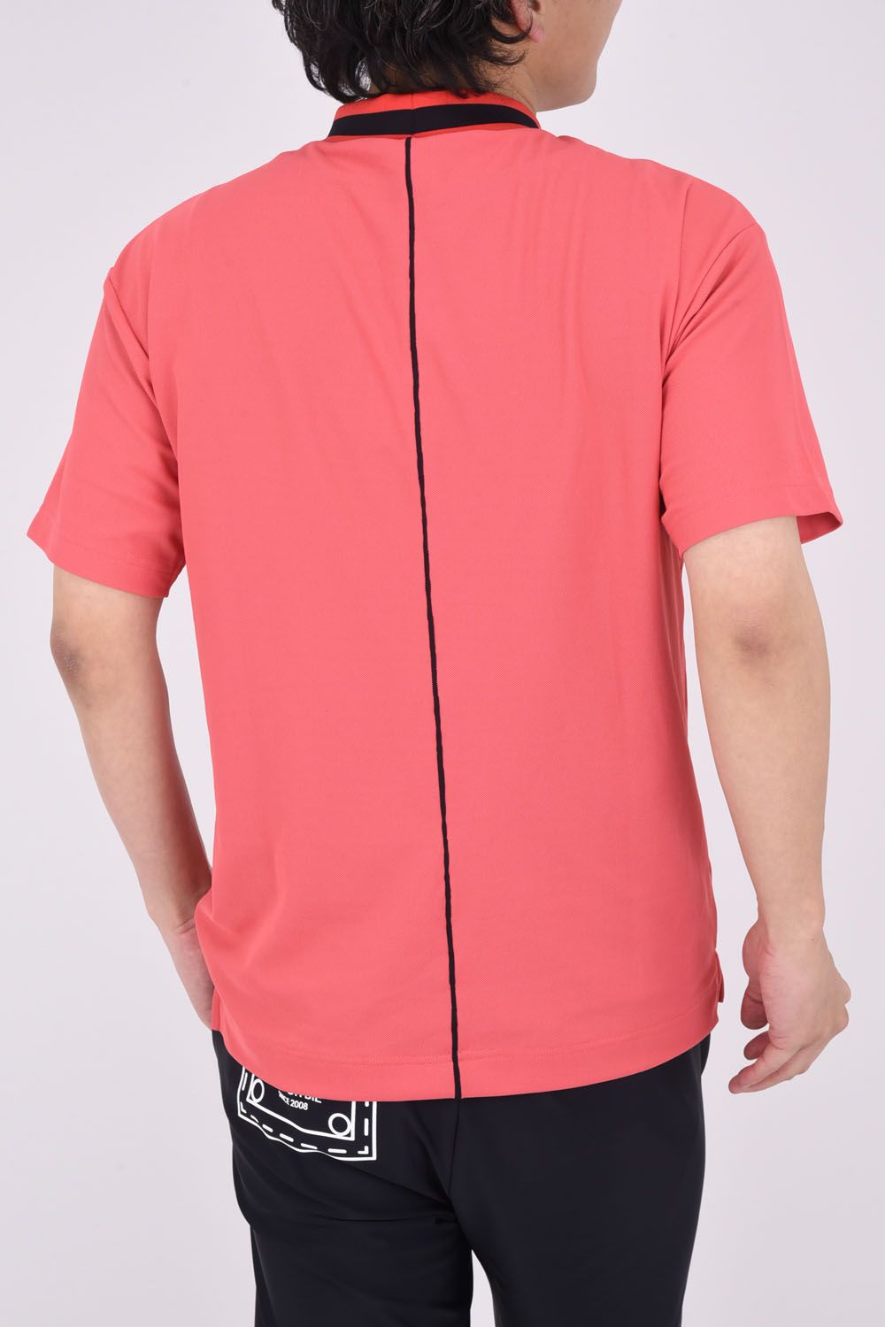 NERVE MOCK TEE / ドライタッチ モックネックTシャツ (レッド)