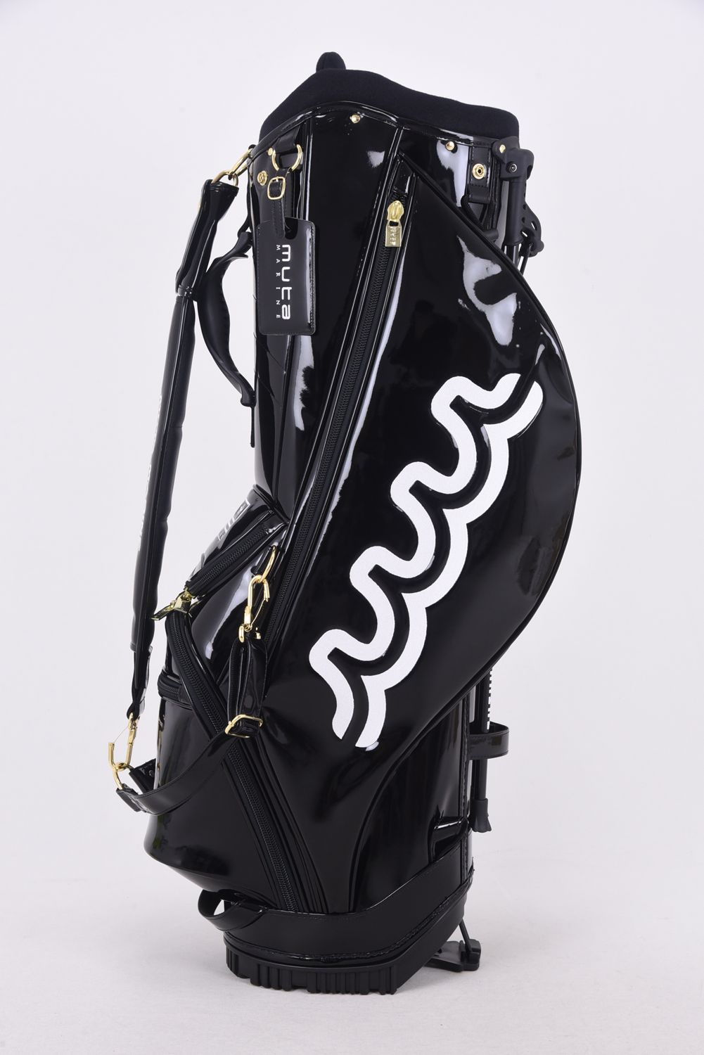 【返品・交換不可】 CADDY BAG / muta MARINE GOLF 2023 エナメル キャディバッグ ブラック - FREE