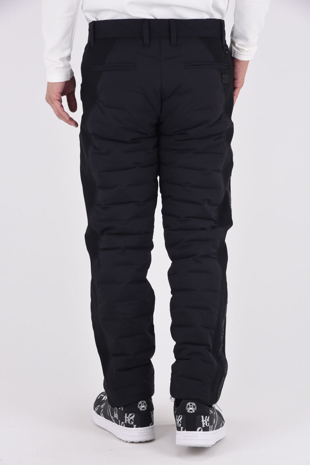【25AW】 MEN'S HYBRID DOWN PANTS / ストレッチタフタ ダイヤモンドロゴ ハイブリッドダウンパンツ (ブラック)