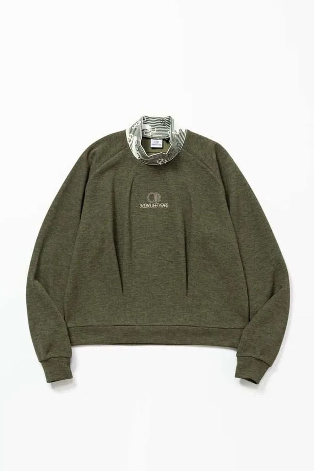 【26AW】【レディース】 DOUBLE FACE MOCK SHIRTS / ダブル フェイス モックネックシャツ (カーキ)*