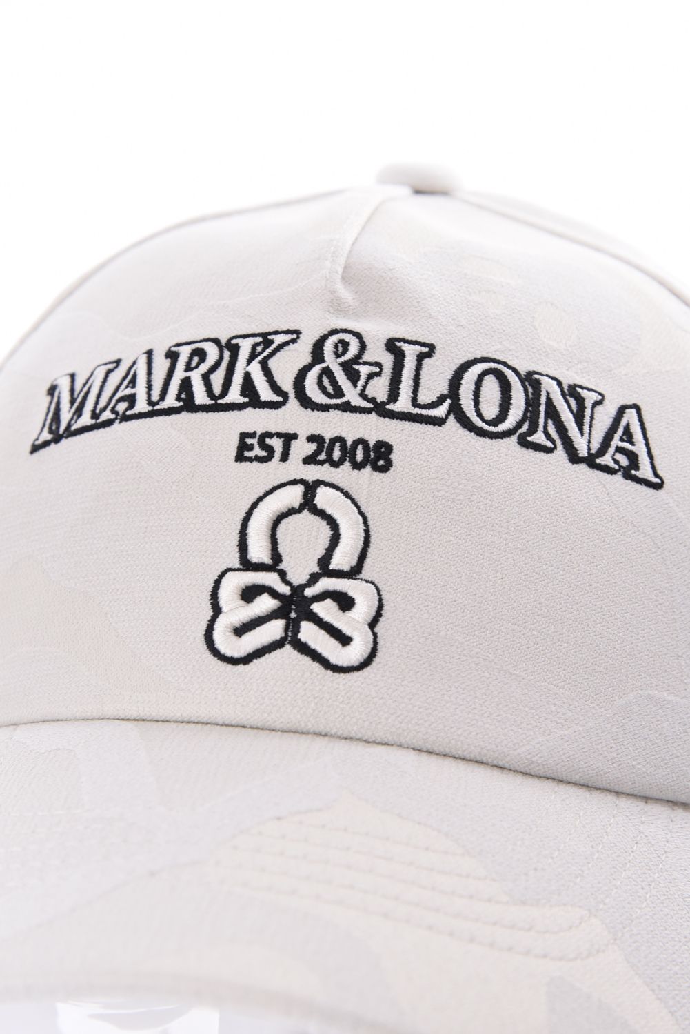 【26AW】 MERCURY CAMO STRETCH CAP / シグネチャーカモ ブランドロゴ刺繍 ストレッチキャップ (オフホワイト)
