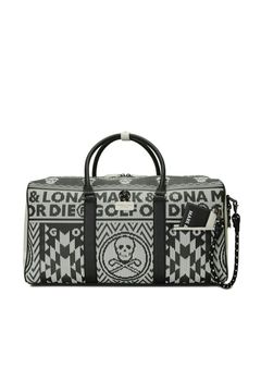 【2024AW 木村拓哉さん着用 VOL.5】 ROMEO BOSTON BAG / ニットファブリックプリント ボストンバッグ (グレー)