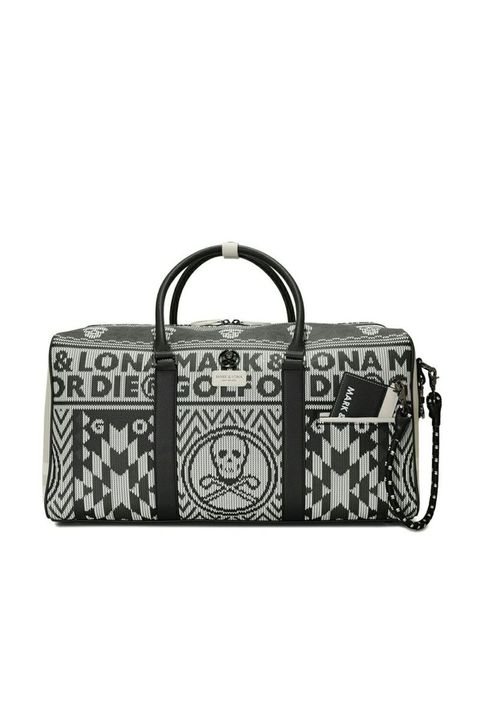 【2024AW 木村拓哉さん着用 VOL.5】 ROMEO BOSTON BAG / ニットファブリックプリント ボストンバッグ (グレー)