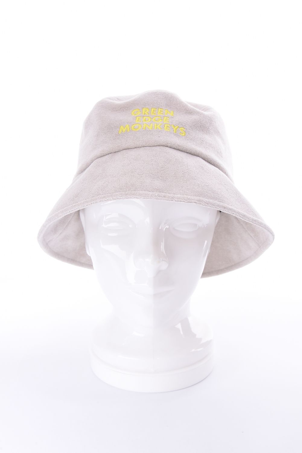 【26SS】 BUCKET HAT / パイル生地 ブランドロゴ刺繍 バケットハット (ベージュ)
