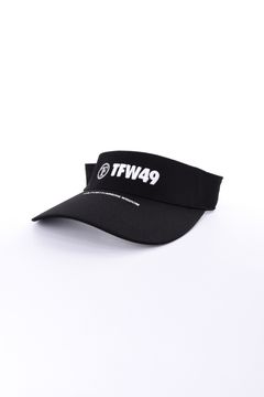TWILL SUN VISOR / ブランドロゴ サンバイザー (ブラック)