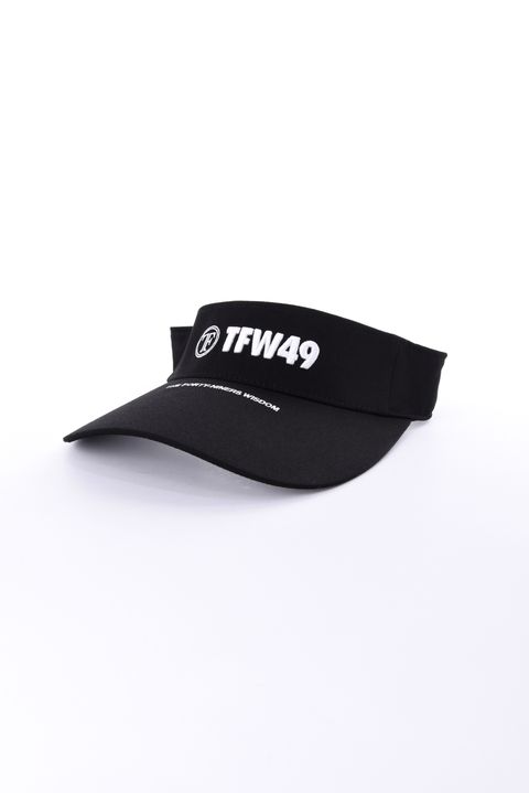 TWILL SUN VISOR / ブランドロゴ サンバイザー (ブラック)
