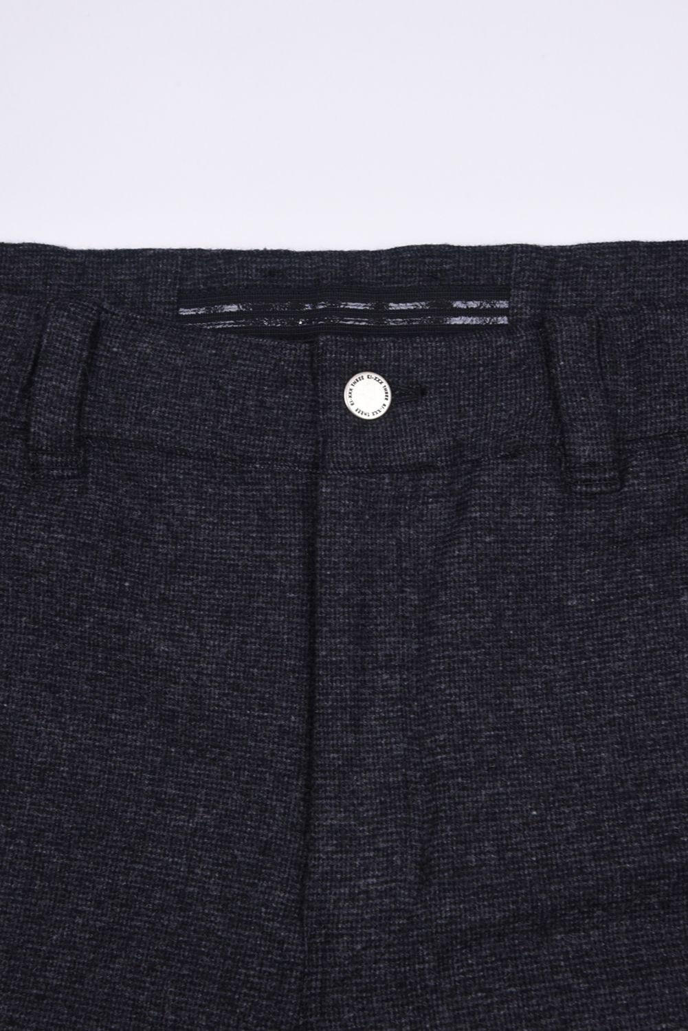 【25AW】 HOUNDSTOOTH TAPERED PANTS / 千鳥柄 テーパード パンツ (ブラック)