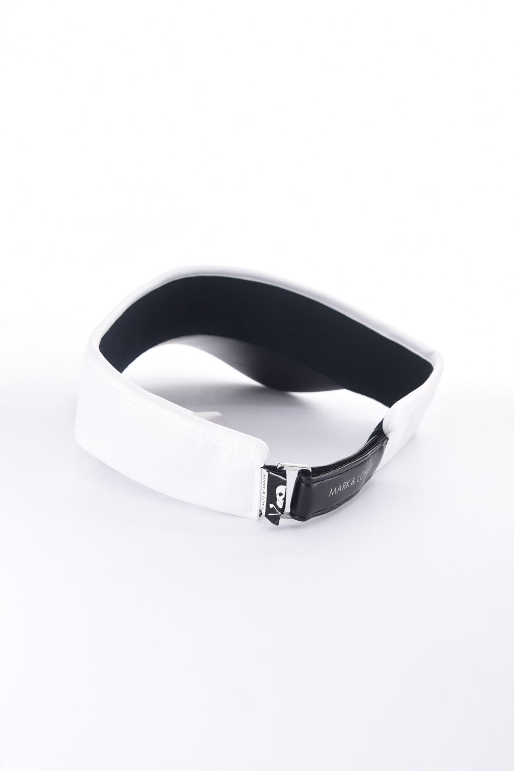 GAUGE CRYSTAL ICON VISOR / オリジナルカモジャカード 異素材切り替え サンバイザー (ホワイト)