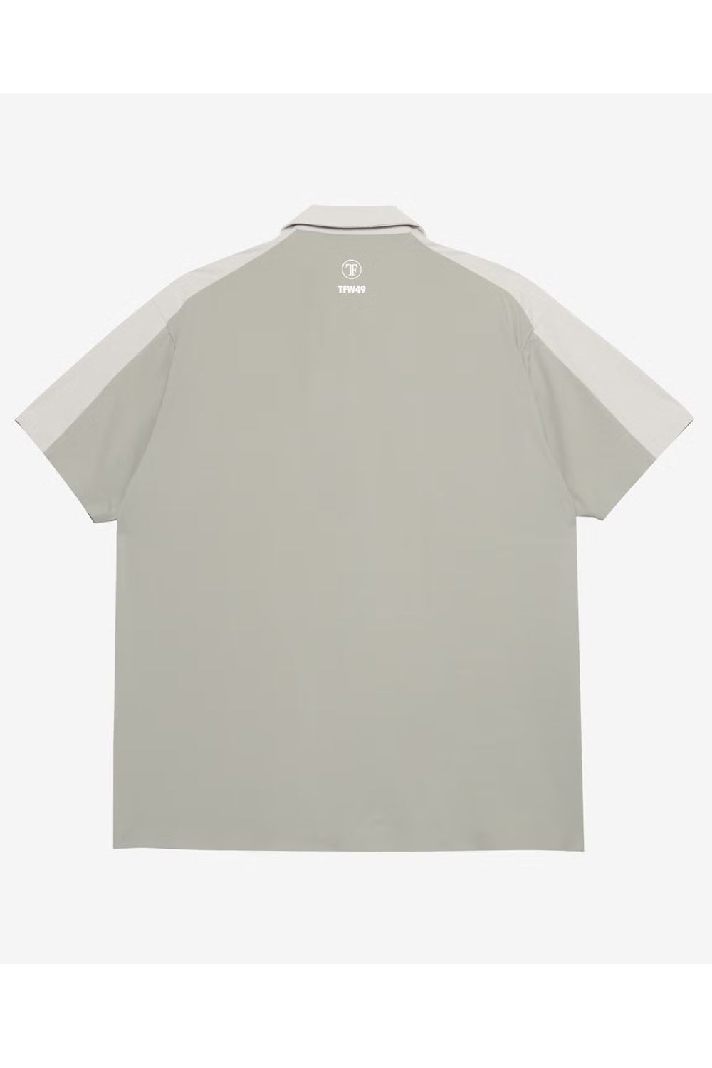 【26SS】 COMBINATION OPEN COLLAR SHIRT / 異素材切り替え オープンカラーシャツ (ライトグレー)