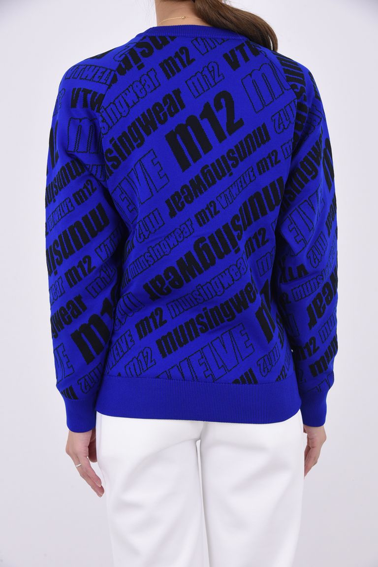 V12 - 【レディース】【V12 / MUNSINGWEAR】 M12 KNIT / 総柄ロゴ 