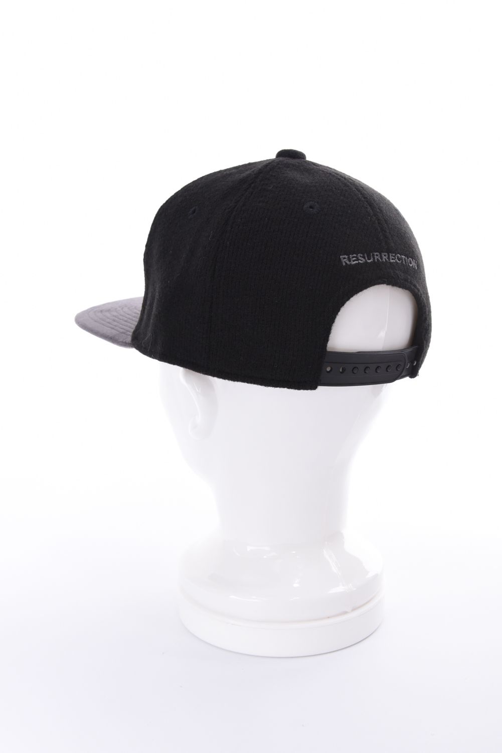 【26AW】 KNIT LIKE 2TONE CAP / ニットライク2トーンキャップ (フラット） (ブラック/グレー)