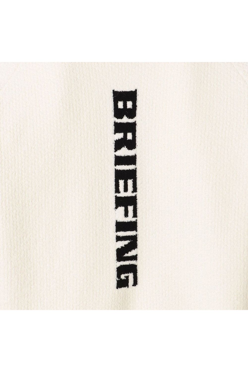 【26AW】 MEN’S AIRY YARN KNIT CREWNECK / エアリーファブリック ブランドロゴ クルーネックニット (ホワイト)