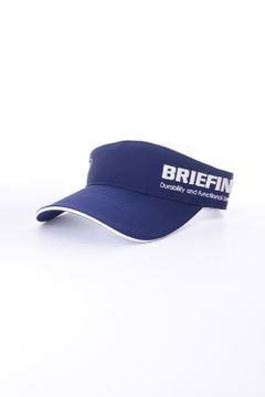 MENS ROUND LOGO VISOR / ロゴ刺繍 アシンメトリー サンバイザー (ネイビー)