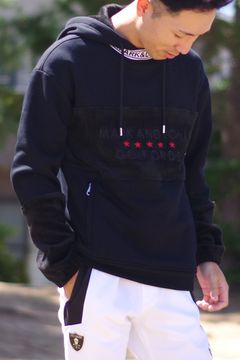 MARK&LONA - ALTIMA FLEECE HOODIE / 4WAYストレッチ ブランドロゴ刺繍 