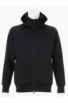 【25AW】MEN'S 3D LOGO PARKA / 3Dロゴ ストレッチジャージパーカー (ブラック)