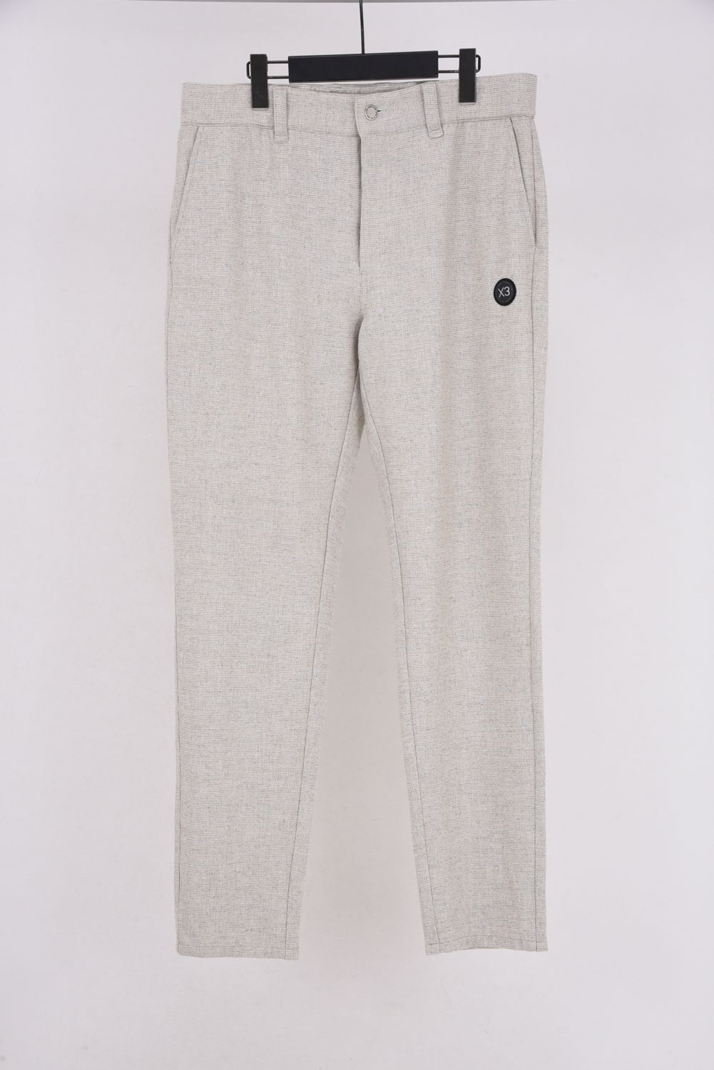 【25AW】 HOUNDSTOOTH TAPERED PANTS / 千鳥柄 テーパード パンツ (ベージュ)