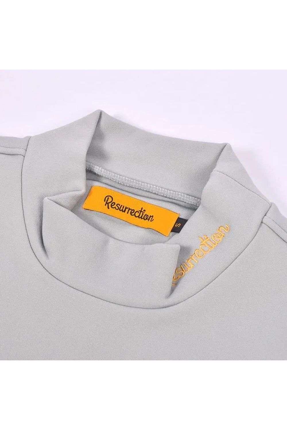 【25AW】【レディース】 WARM INNER MOCK NECK / 裏起毛 ブランドロゴ刺繍 モックネックシャツ (グレー)*