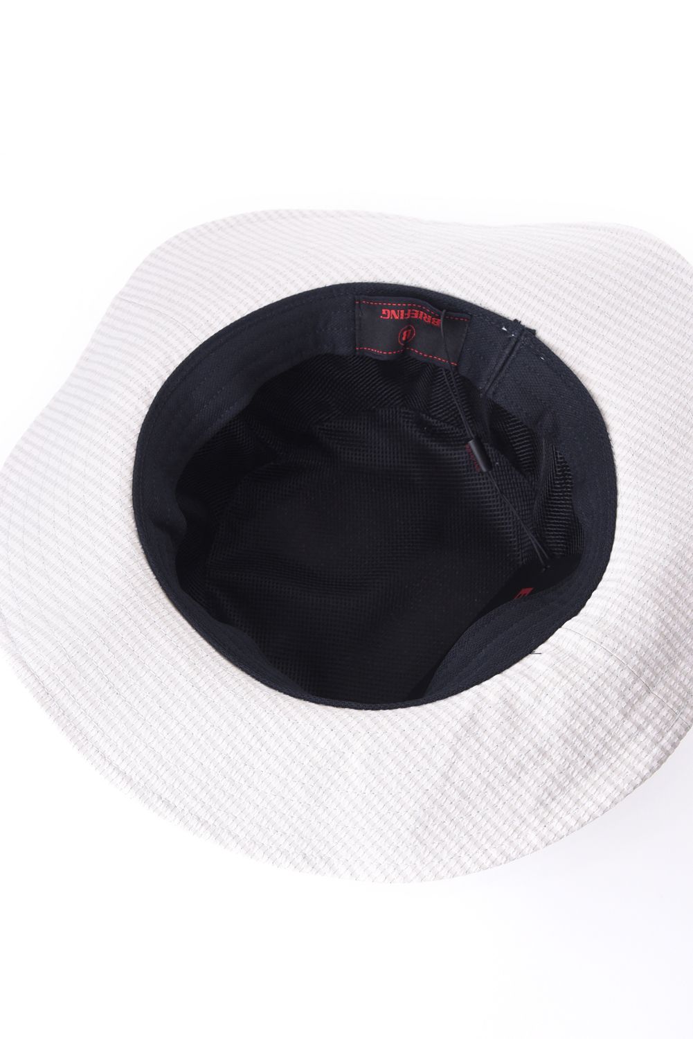 【26SS】 MEN’S SEERSUCKER WIDE HAT / シアサッカー ダイヤモンドロゴ ワイドハット (ベージュ)