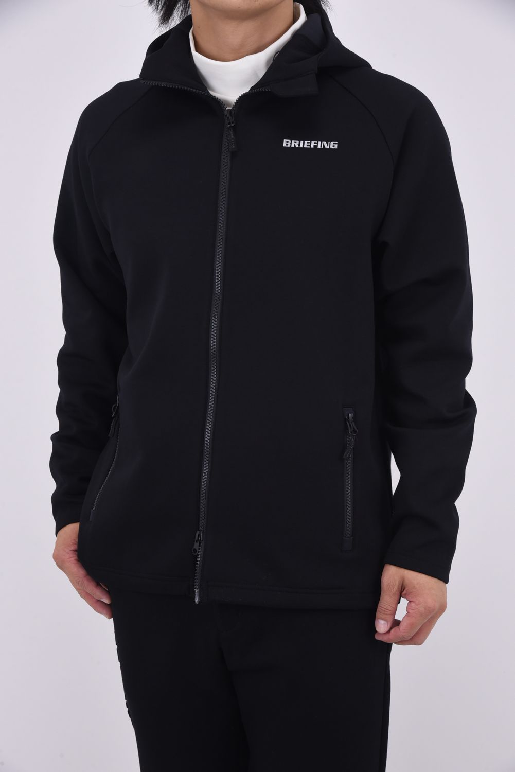 美品　2025 ブリーフィング　ゴルフ　ジップパーカー裏起毛　完売品　XL BRIEFING GOLF 【超美品】ブリーフィング ジップパーカー グレー