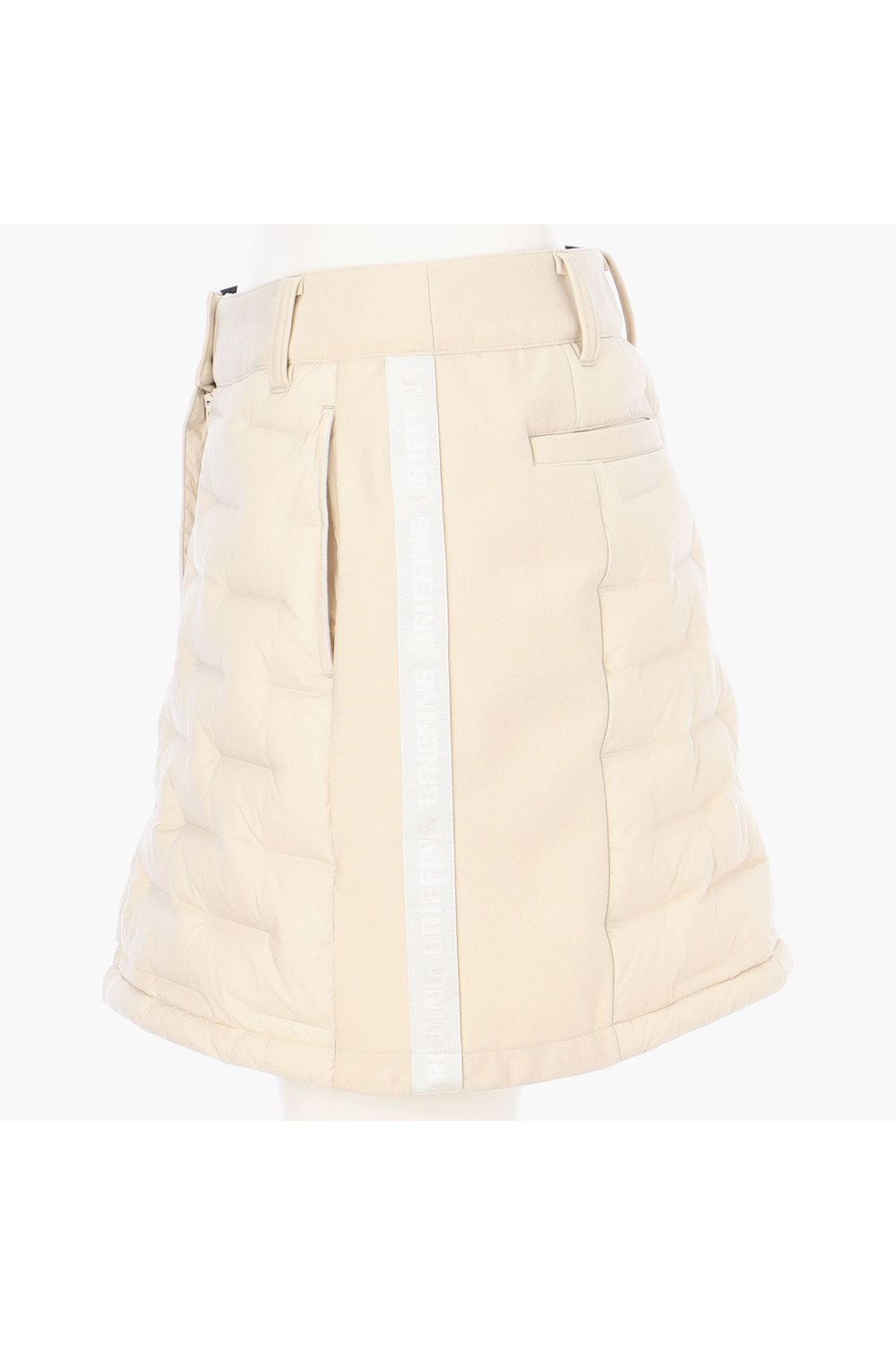 【25AW】【レディース】 WOMEN'S HYBRID DOWN SKIRT / ストレッチタフタ ダイヤモンドロゴ ハイブリッドダウンスカート (ベージュ)