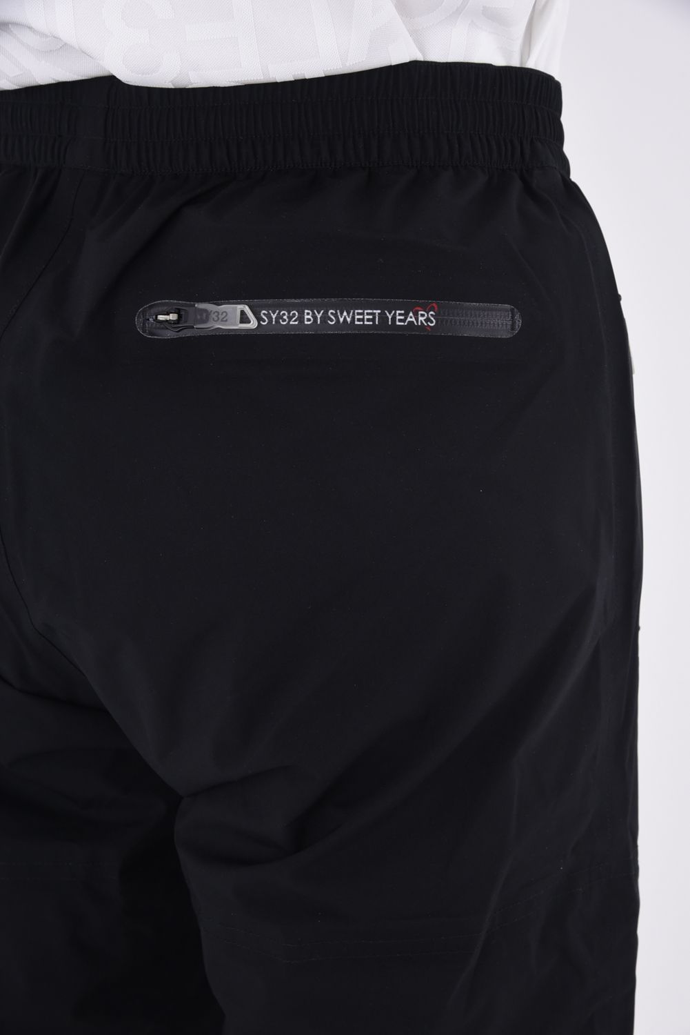 2.5L LAMINATE STRETCH RAIN SUIT / ブランドロゴ 2.5レイヤー ストレッチ セットアップ レインウェア (ブラック)