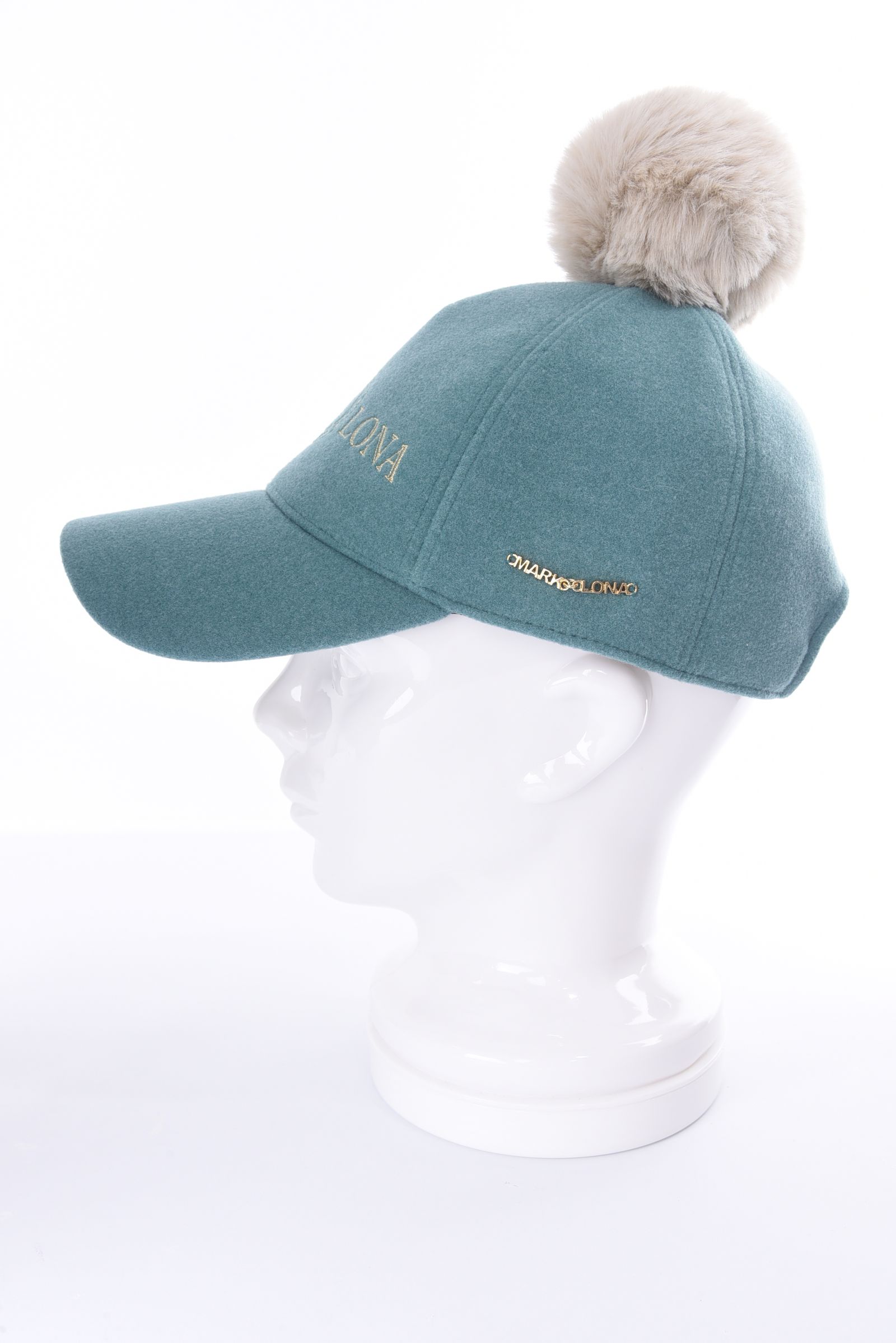 【レディース】ATLANTRIS SPARKLE POM CAP / エコファー梵天 キャップ (ミント)
