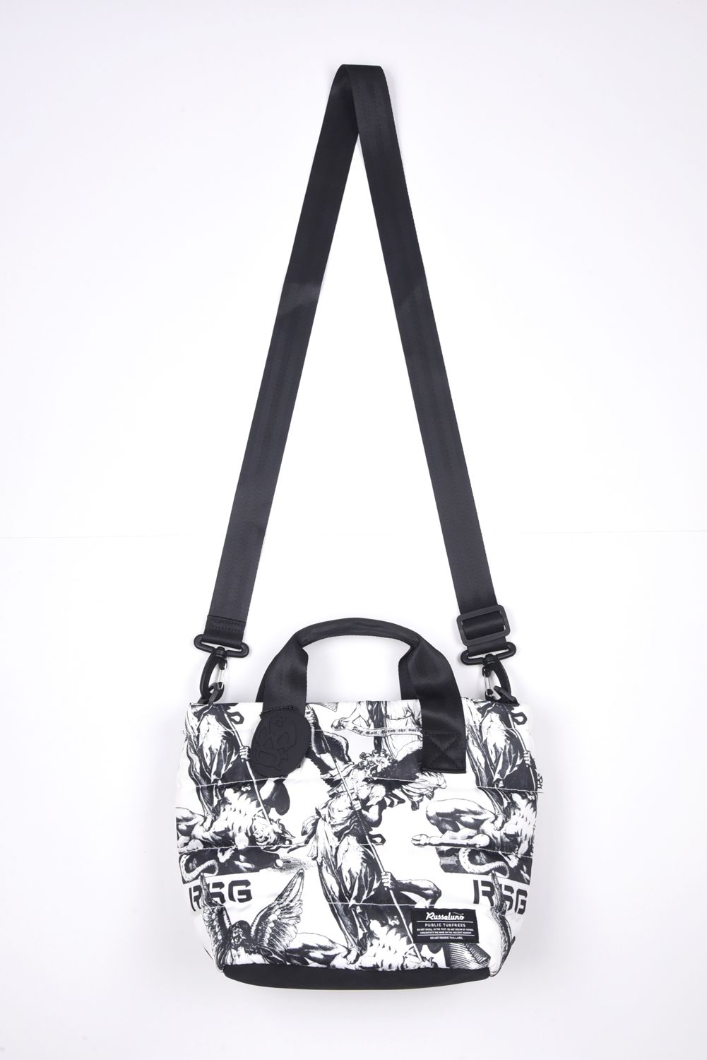 PADDED CART BAG (ANGEL) / 総柄 パデッドカートバッグ (ホワイト)