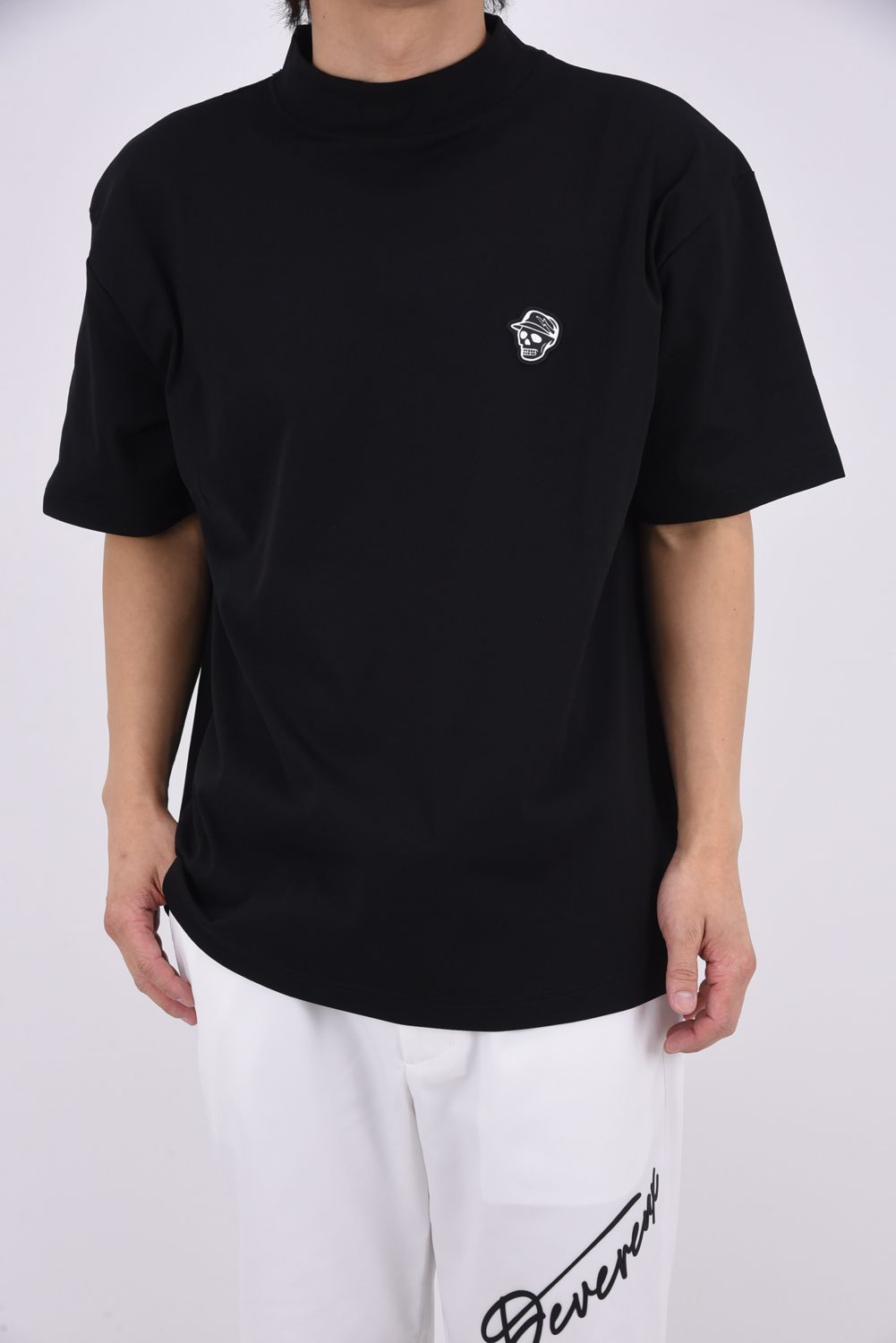 【26SS】 DVG SEASONAL MOCK T / シーズナル モックネック Tシャツ (ブラック)