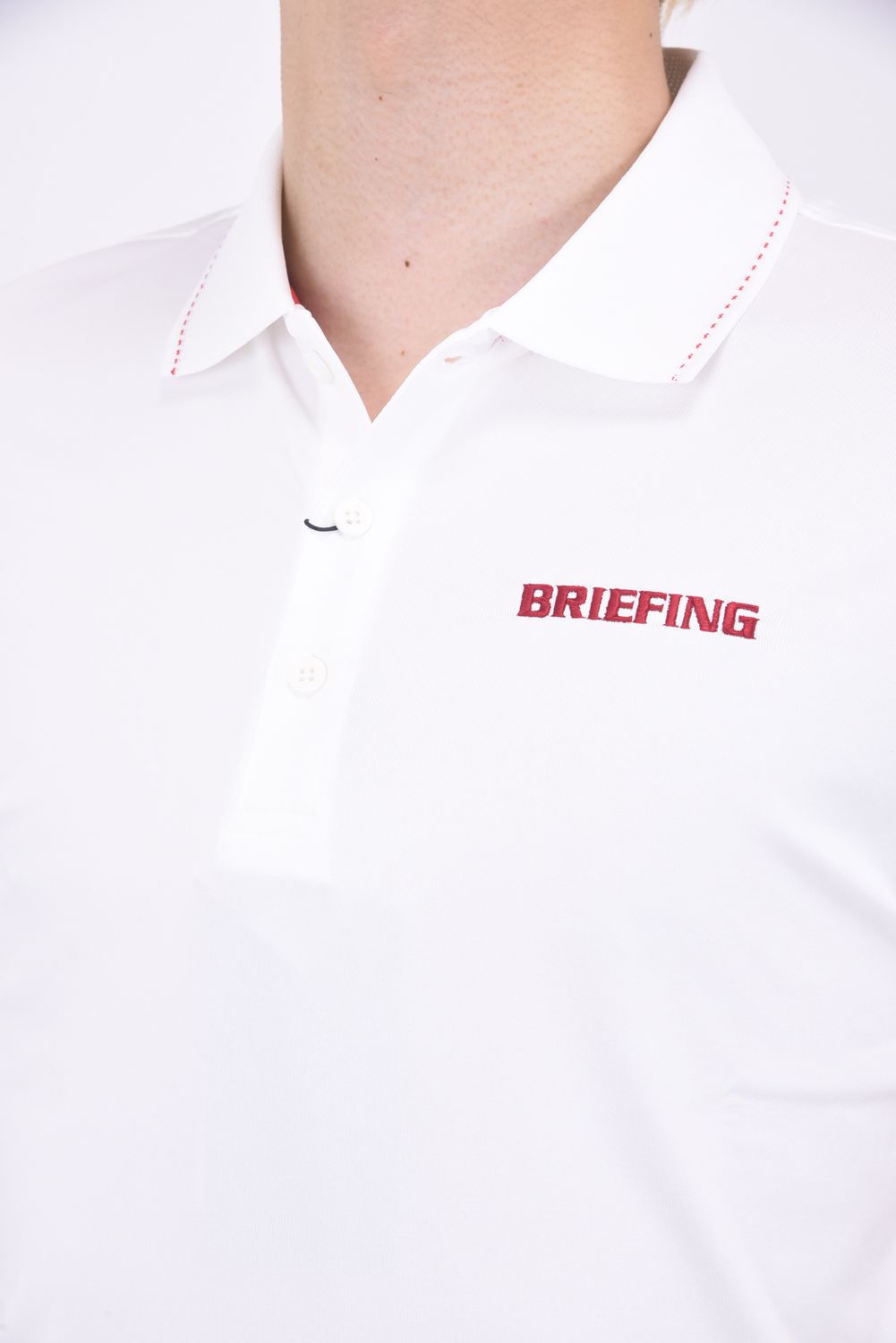 BRIEFING ブリーフィング パイル ノースリーブポロシャツ ロゴ 刺繍 S BRIEFING - 【25SS】 MENS TOUR POLO / 刺繍ブランドロゴ