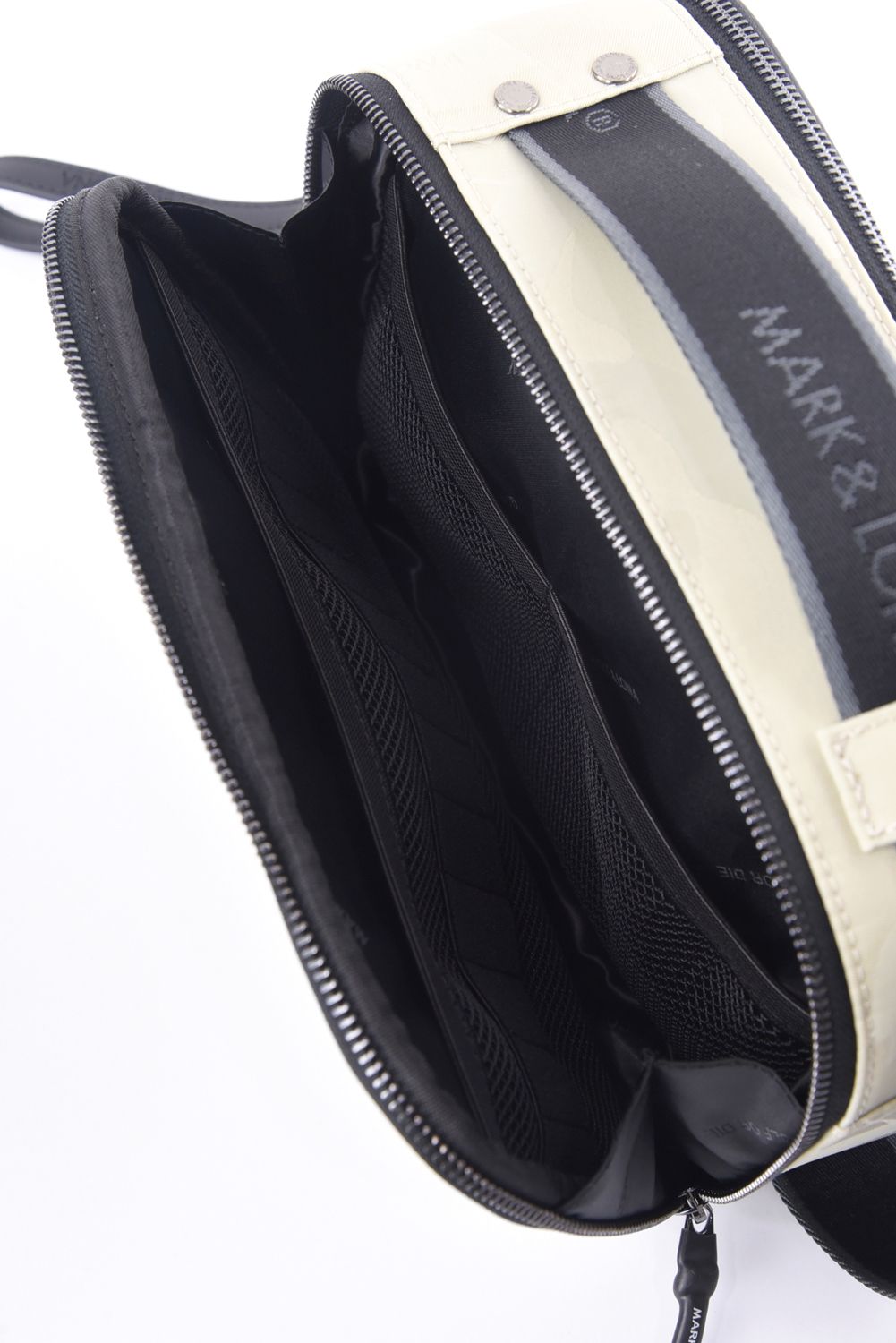 PREMIUM GAUGE 2-WAY POACH / コーデュラナイロン レザーパイピング オリジナルカモジャカード 2WAYポーチ (アイスグレー)