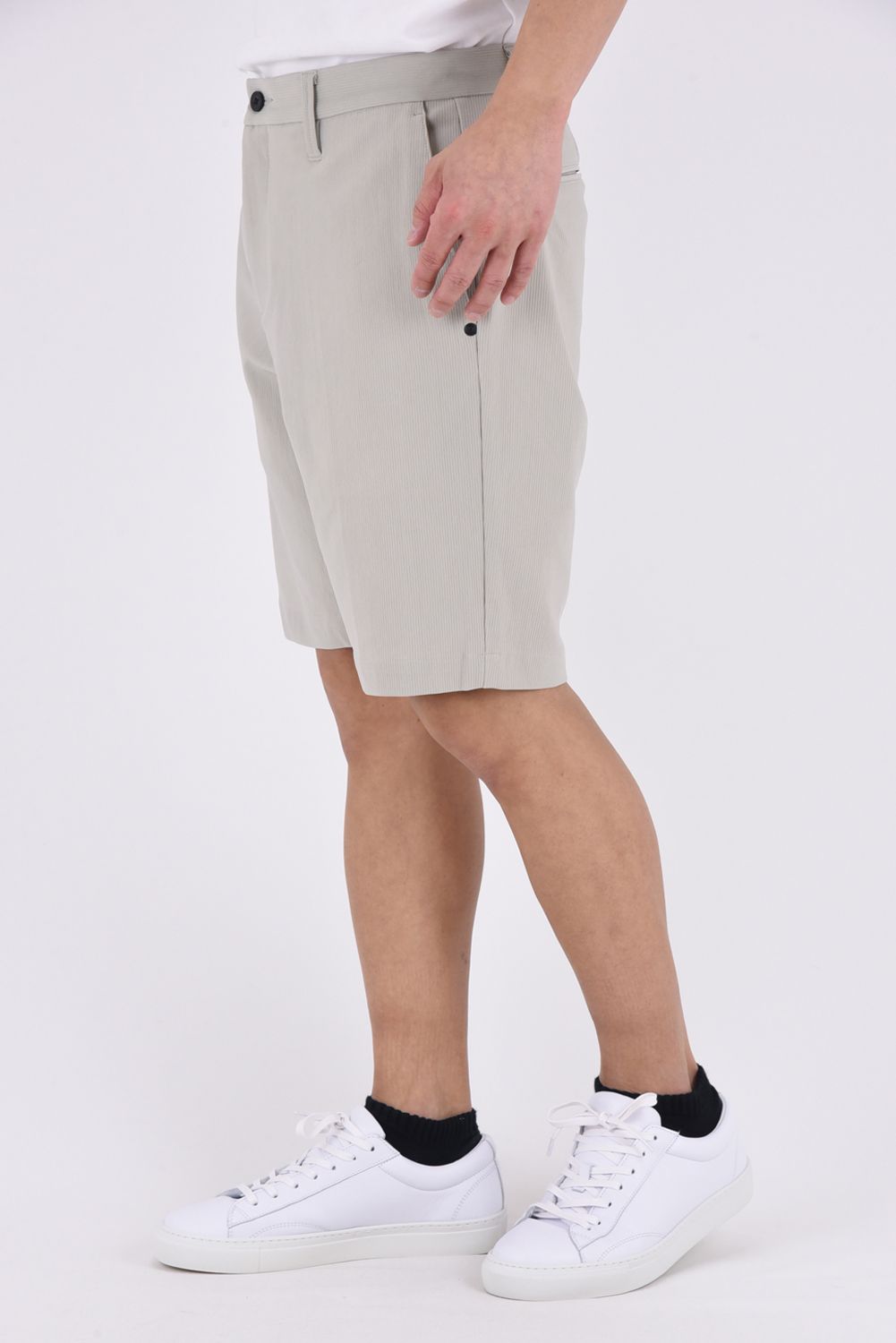 【26SS】 MEN'S NYLON CORDUROY SHORT PANTS / ナイロンコーデュロイ ショートパンツ (サンド)