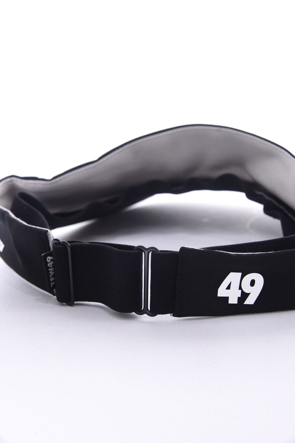 TAFFETA SUN VISOR / ブランドロゴ サンバイザー (ブラック)