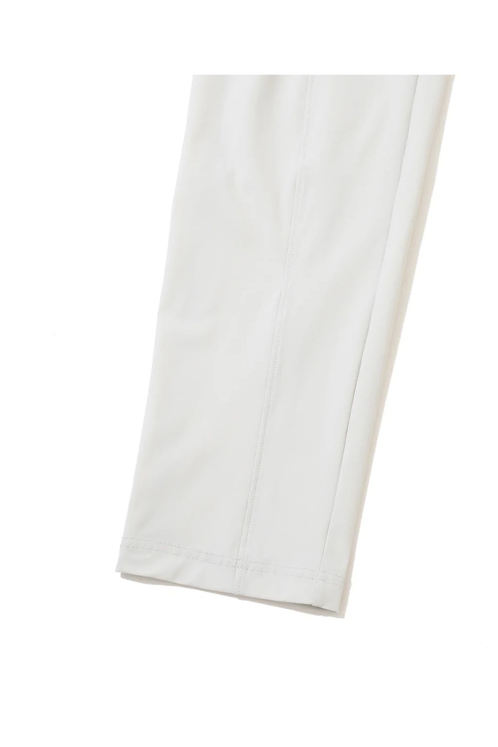 【26SS】【CODE COLLECTION】 THPT / ストレッチナイロンタフタ ジャカードテープ テーパードパンツ (ライトグレー)