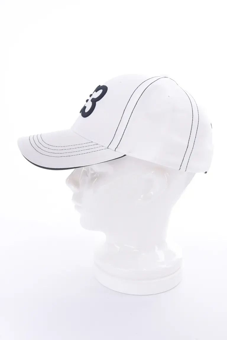 【26AW】 KIX3 BASIC LOGO CAP / ブランドロゴ刺繡 キャップ (ホワイト/ブラック)