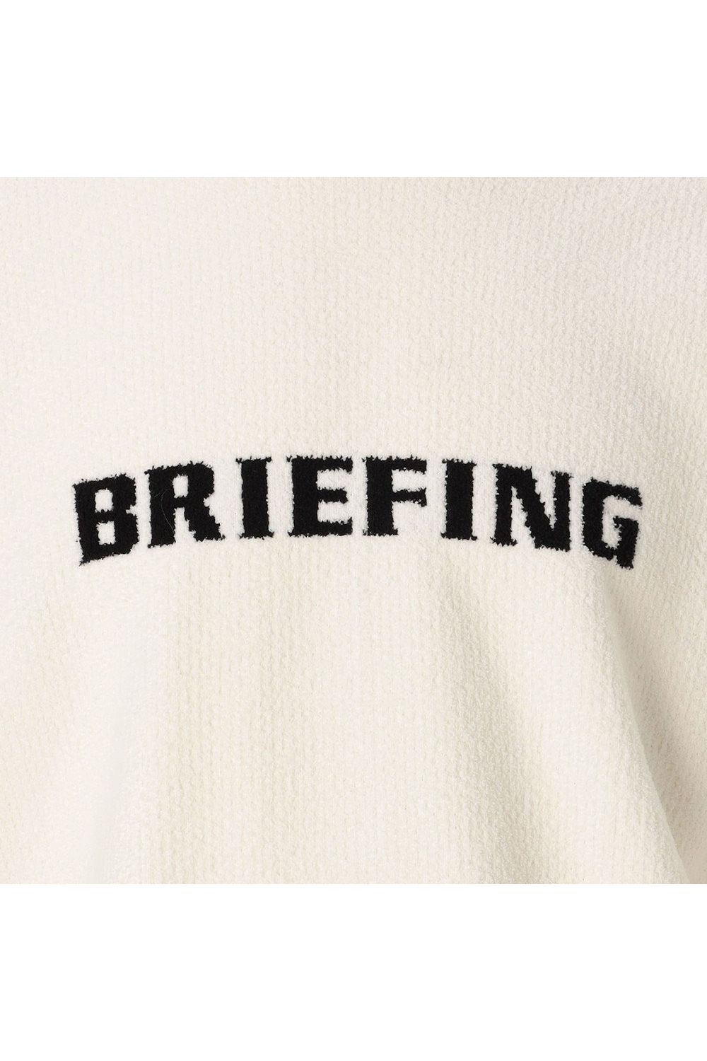 【26AW】 MEN’S AIRY YARN KNIT CREWNECK / エアリーファブリック ブランドロゴ クルーネックニット (ホワイト)