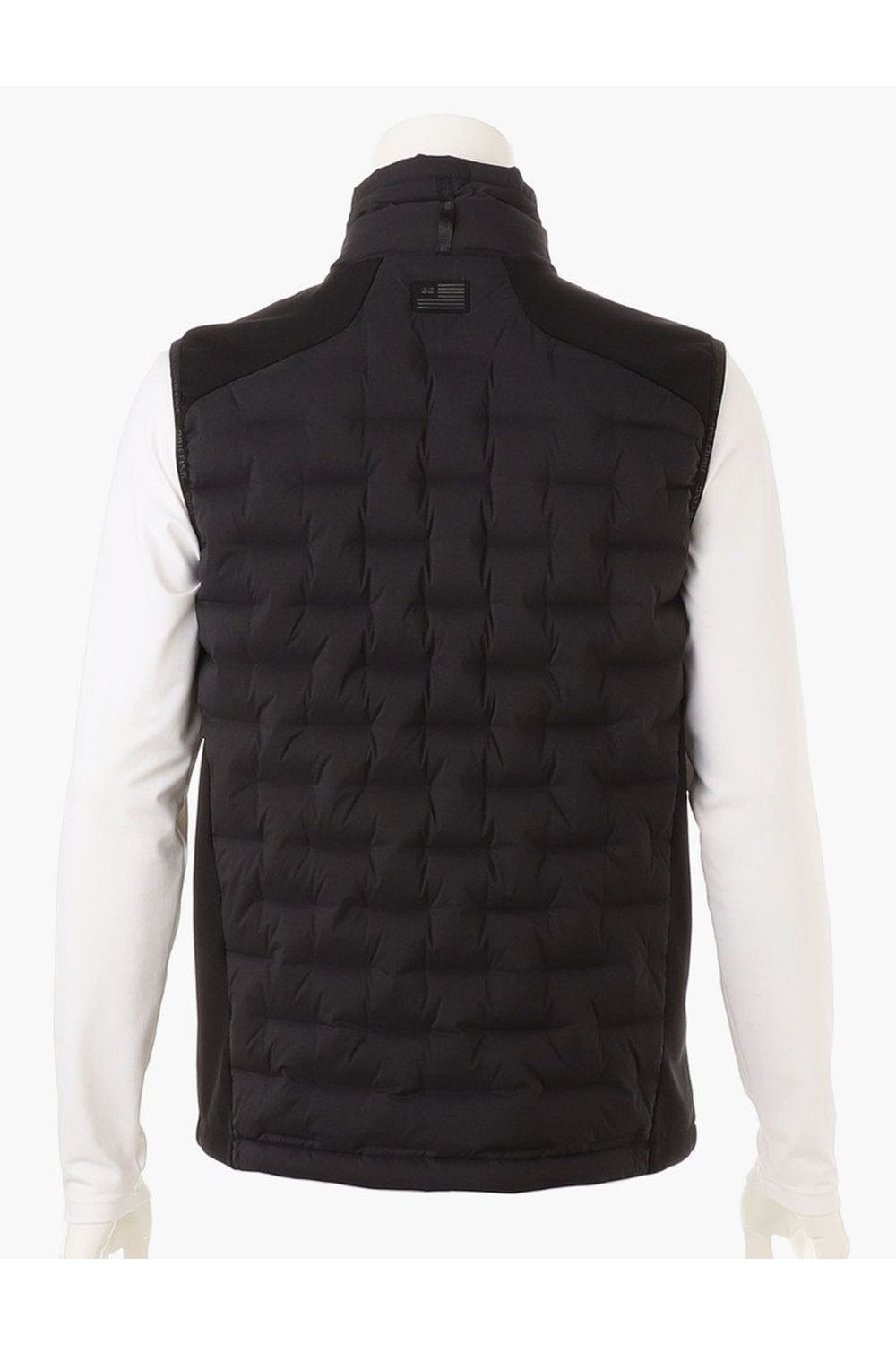 【25AW】 MEN'S HYBRID DOWN VEST / ストレッチタフタ ダイヤモンドロゴ ハイブリッドダウンベスト (ブラック)