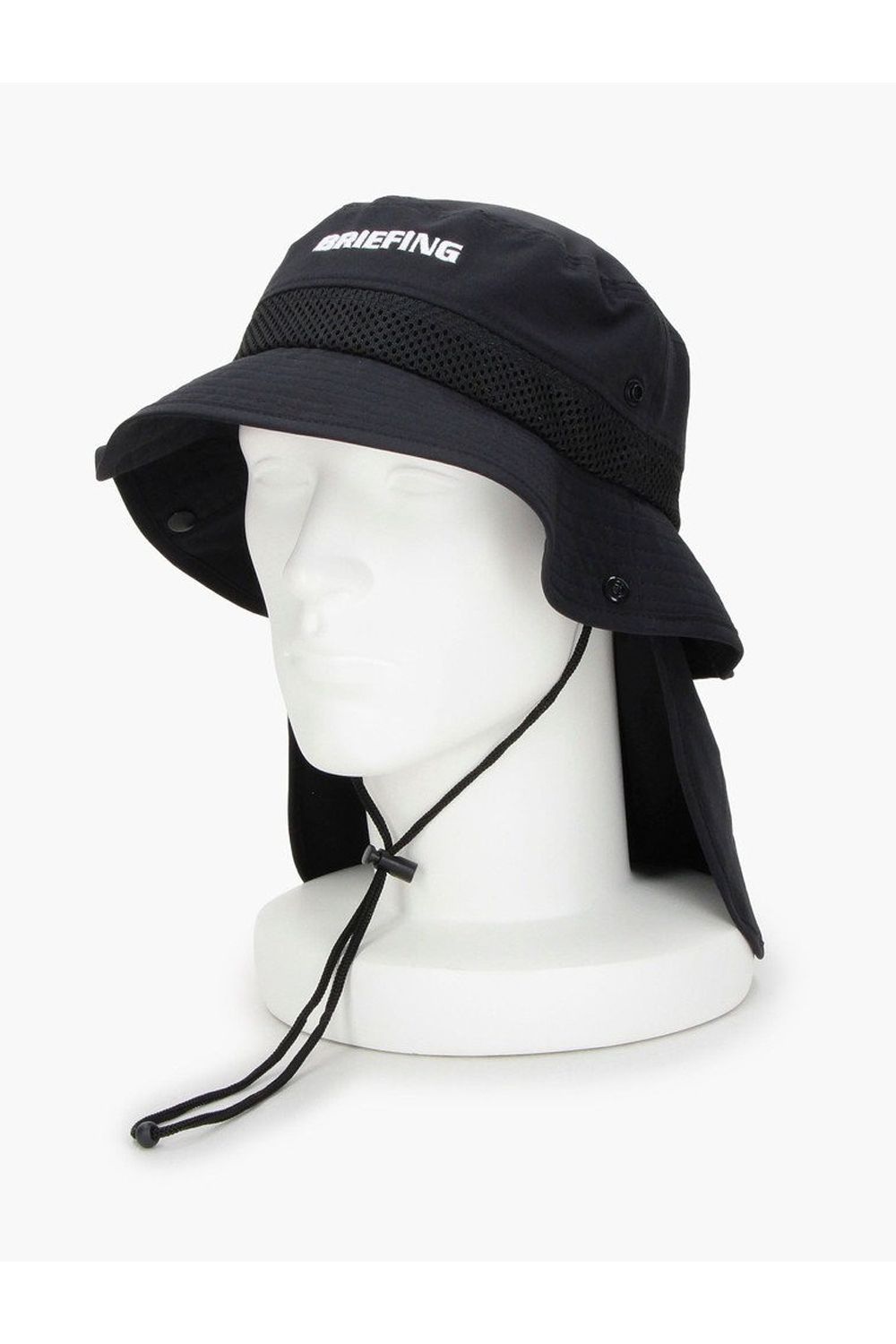【26SS】 MEN'S COOLCORE SUNGUARD MESH HAT / サンガード付き メッシュバケットハット (ブラック)