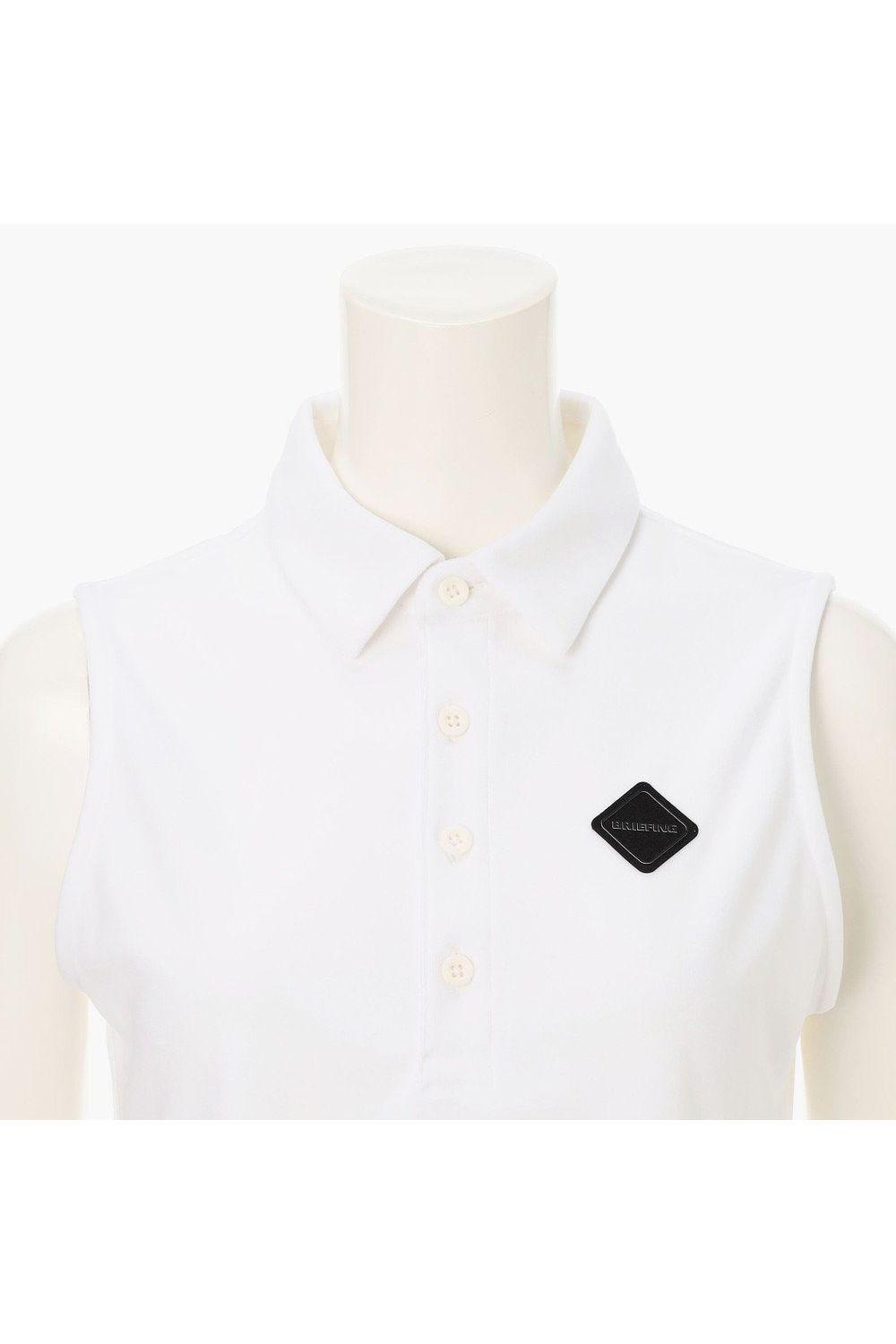 【26SS】【レディース】 WOMEN’S DRY PILE NS SHIRT / ドライパイル生地 ノースリーブポロシャツ (ホワイト)
