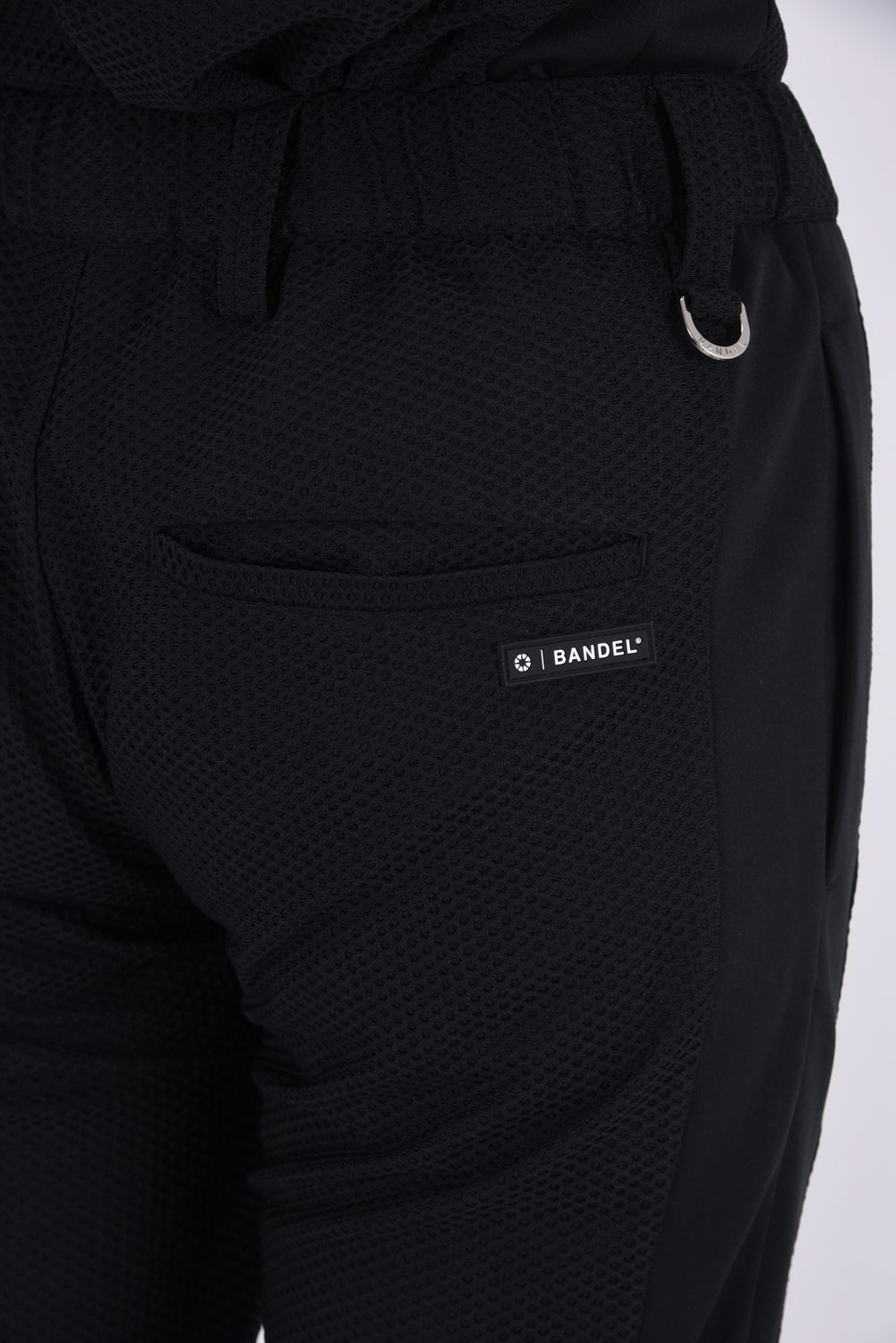 【26SS】 DRY WAFFLE SWITCH TAPERD PANTS / ドライワッフル サイド切り替え テーパードパンツ (ブラック)